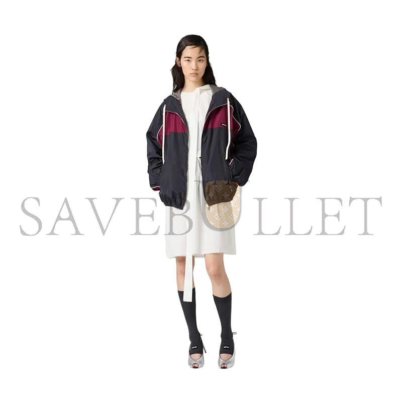 M1v M1v technical silk zipper blouson jacket ml1220